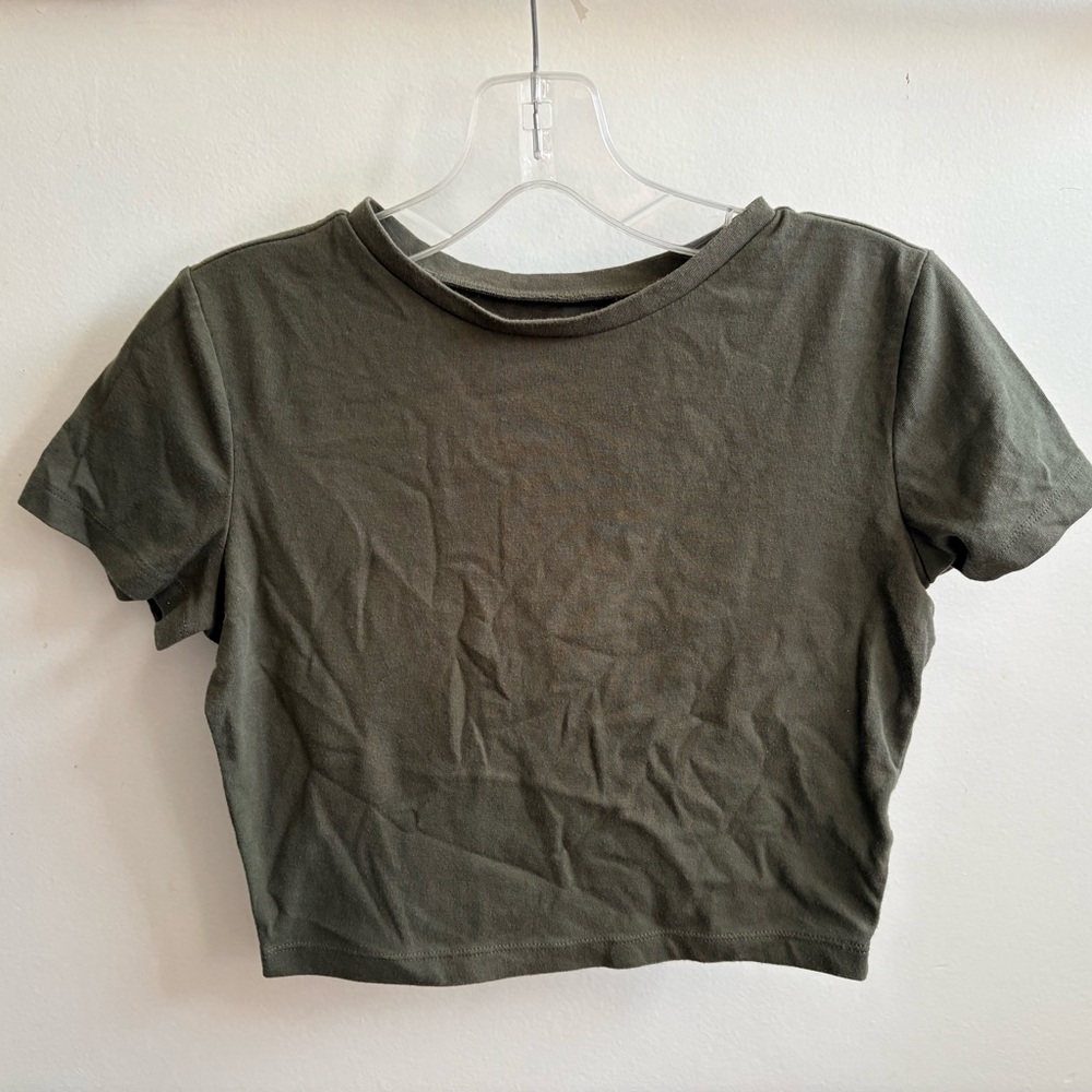 Target Wild Fable Olive Green Women's Crop Top